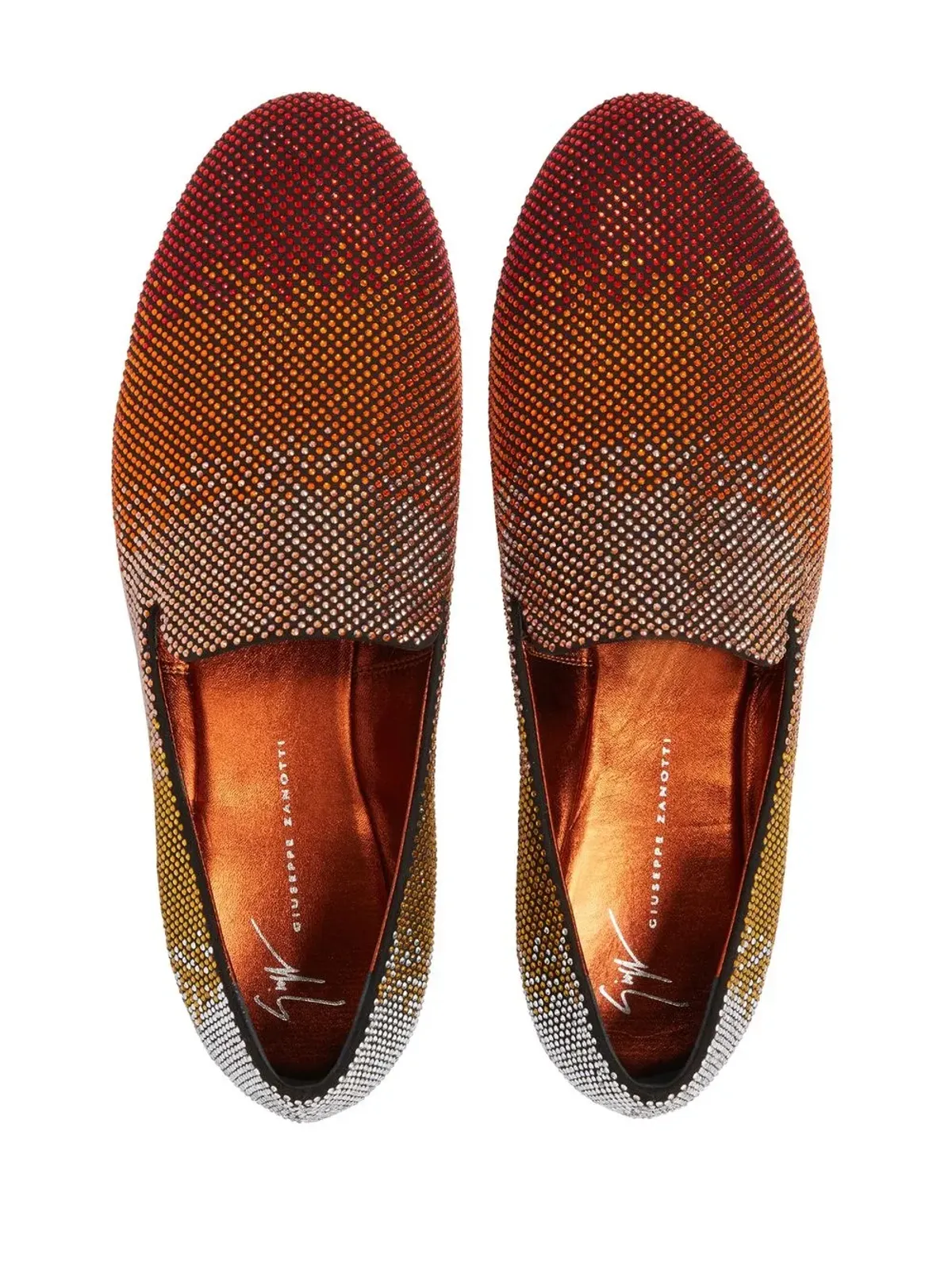 Giuseppe Zanotti ルイス スパークル クリスタル装飾 ローファー - マルチカラー - 画像4