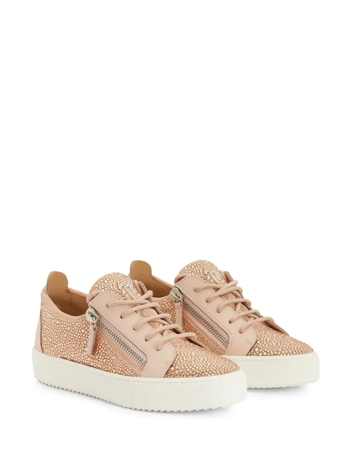 Giuseppe Zanotti Gail クリスタル装飾スニーカー - ピンク - 画像2