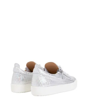 Giuseppe Zanotti Frankie Kaleido ローカットスニーカー - シルバー - サムネイル3