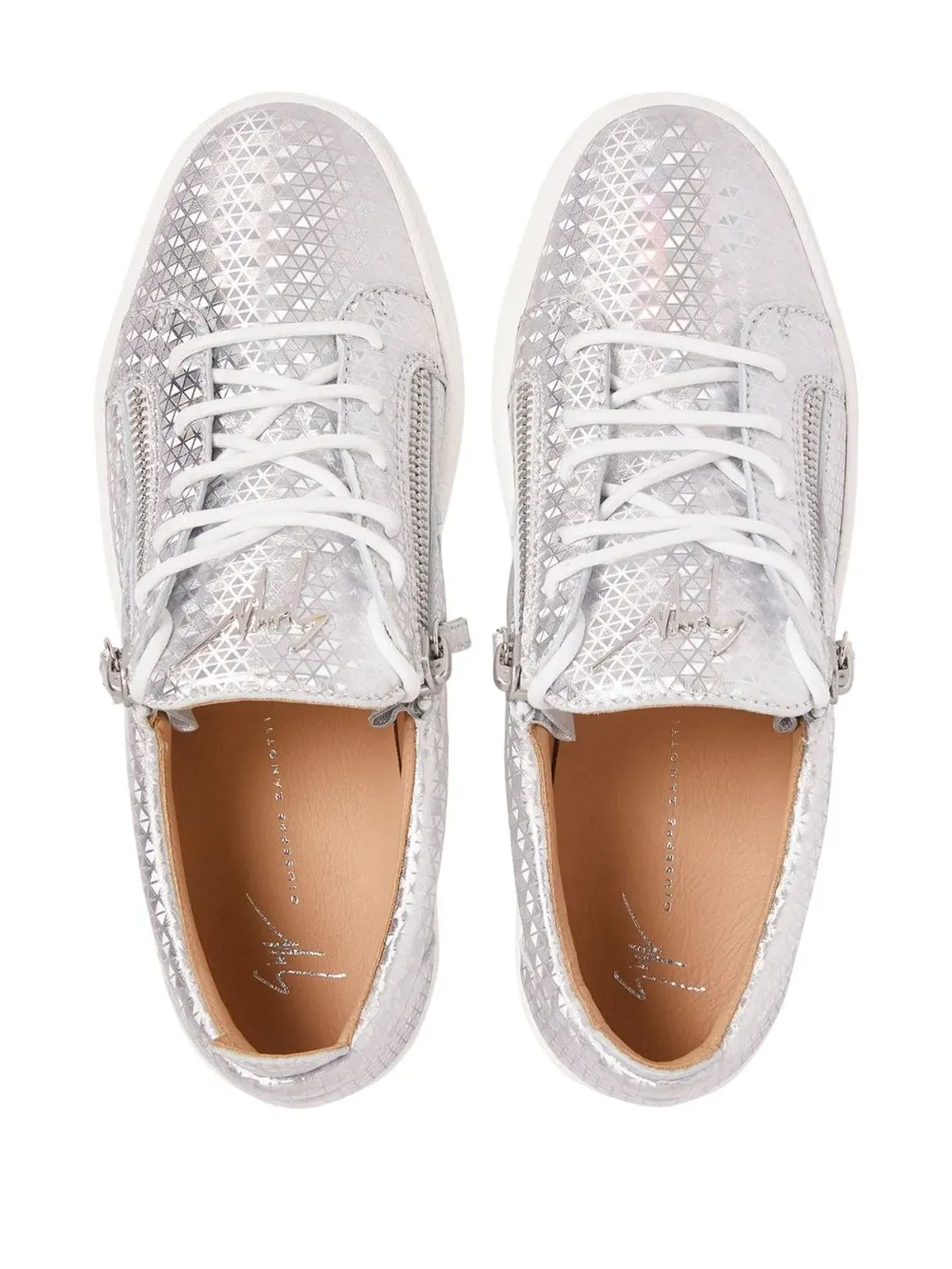 Giuseppe Zanotti Frankie Kaleido ローカットスニーカー - シルバー - 画像4
