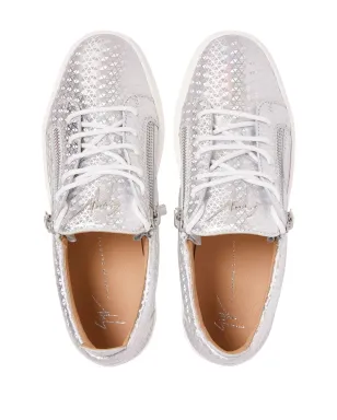 Giuseppe Zanotti Frankie Kaleido ローカットスニーカー - シルバー - サムネイル4