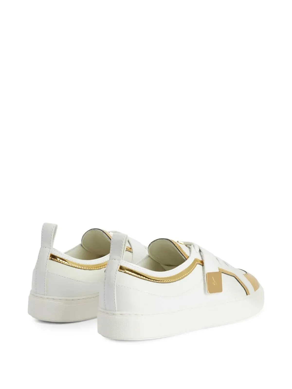 Giuseppe Zanotti Zenasパネルドレザートレーナー - ホワイト - 画像3