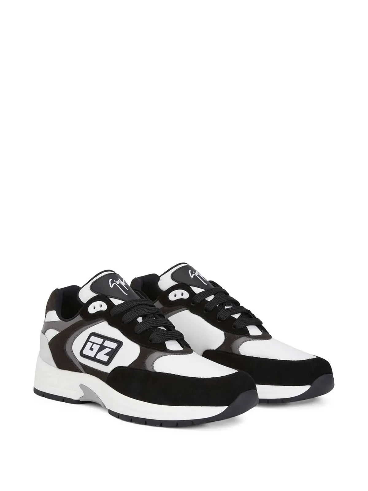 Giuseppe Zanotti パネルド ロートップスニーカー - 画像2