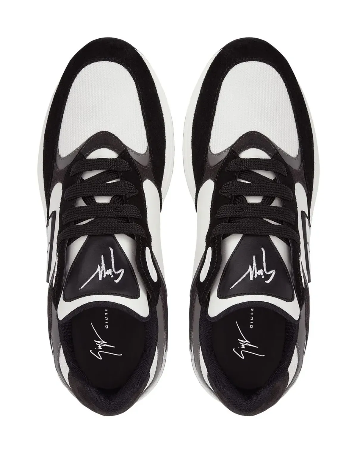 Giuseppe Zanotti パネルド ロートップスニーカー - 画像4