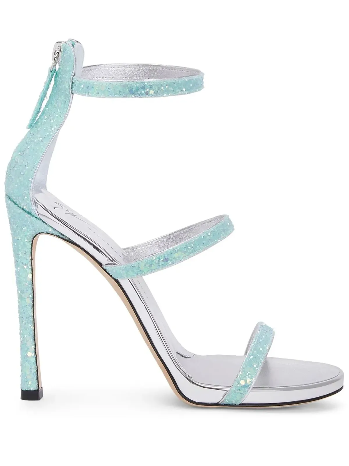 Giuseppe Zanotti ハーモニー グリッター ストラップ サンダル - 画像1