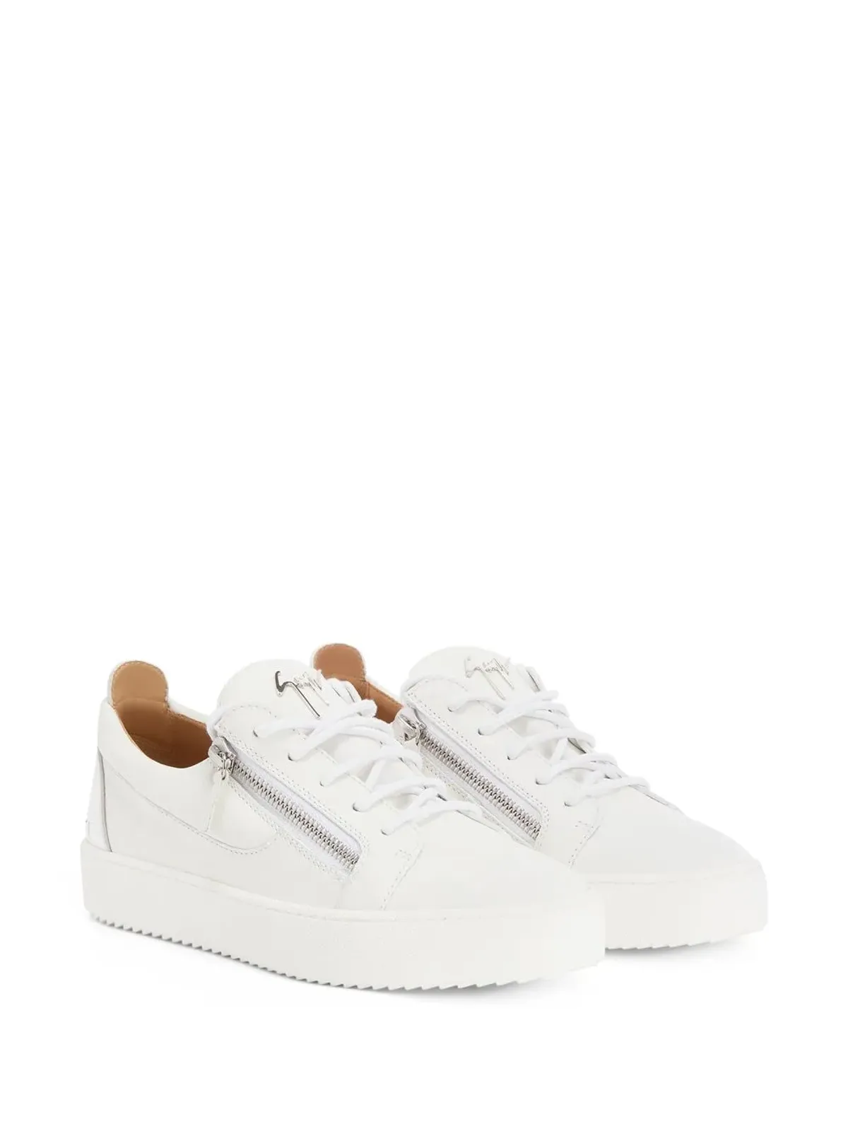 Giuseppe Zanotti ジップディテール ロー・トップ スニーカー - 画像2