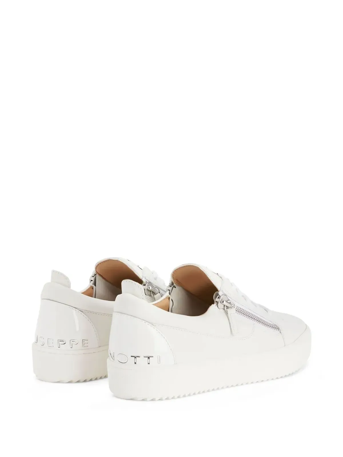 Giuseppe Zanotti ジップディテール ロー・トップ スニーカー - 画像3