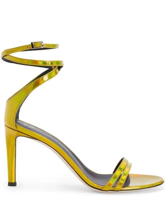 Giuseppe Zanotti Giuseppe Zanotti メタリック仕上げのスティレットサンダル - イエローの商品画像