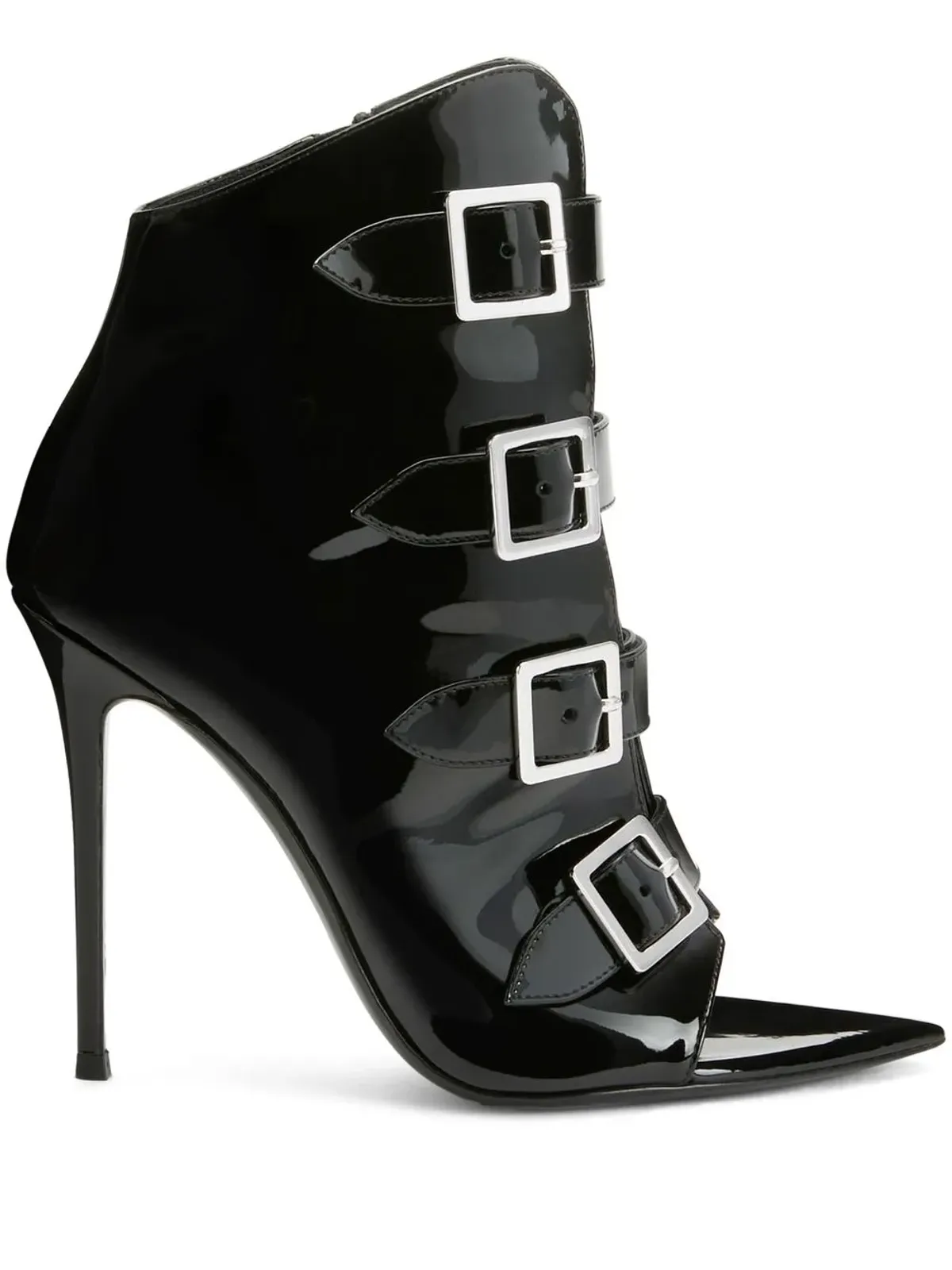 Giuseppe Zanotti インティリゴ バックル 105mm ブーツ ブラック - 画像1