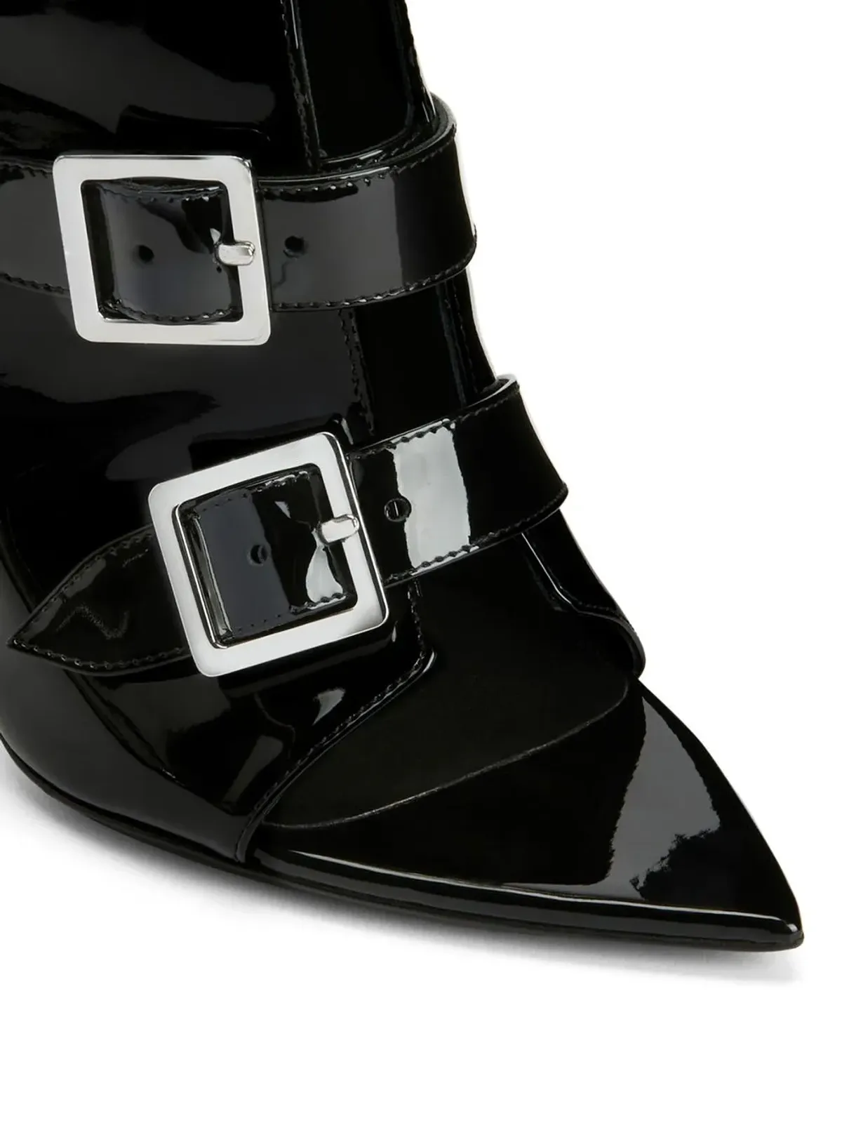 Giuseppe Zanotti インティリゴ バックル 105mm ブーツ ブラック - 画像4