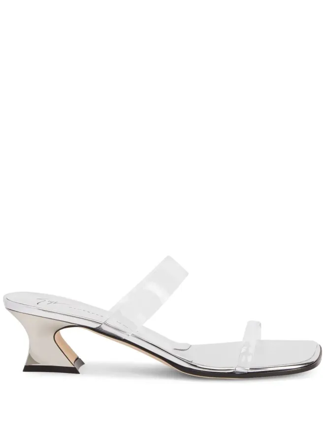 Giuseppe Zanotti Giuseppe Zanotti 透明ミッドブロックサンダル - シルバーの商品画像