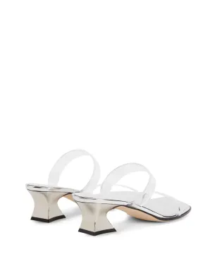 Giuseppe Zanotti 透明ミッドブロックサンダル - シルバー - サムネイル3