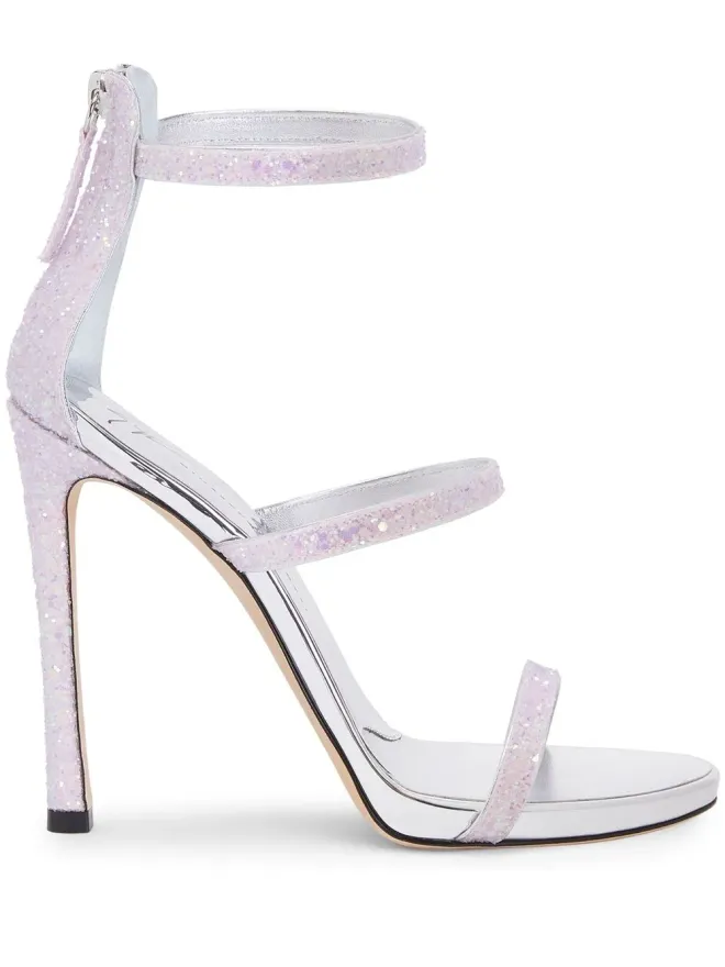 Giuseppe Zanotti Giuseppe Zanotti グリッター付きストレットサンダルの商品画像