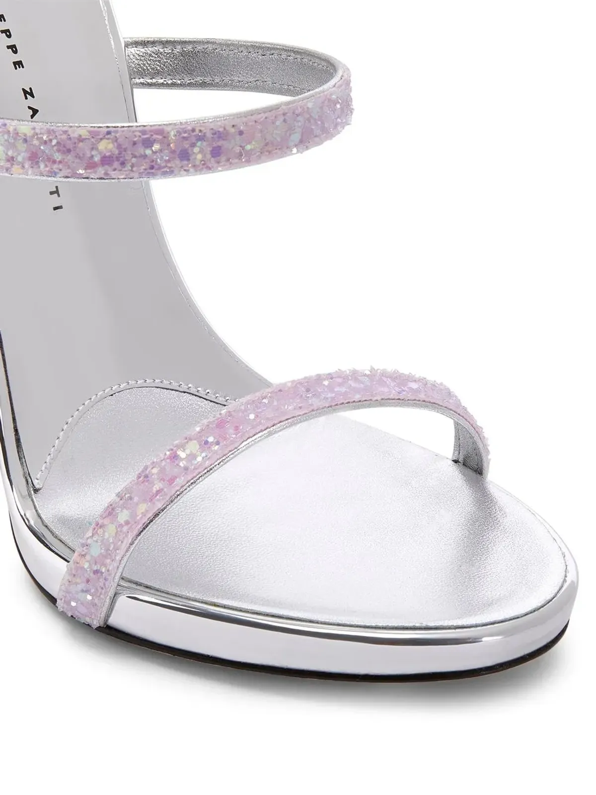 Giuseppe Zanotti グリッター付きストレットサンダル - 画像4