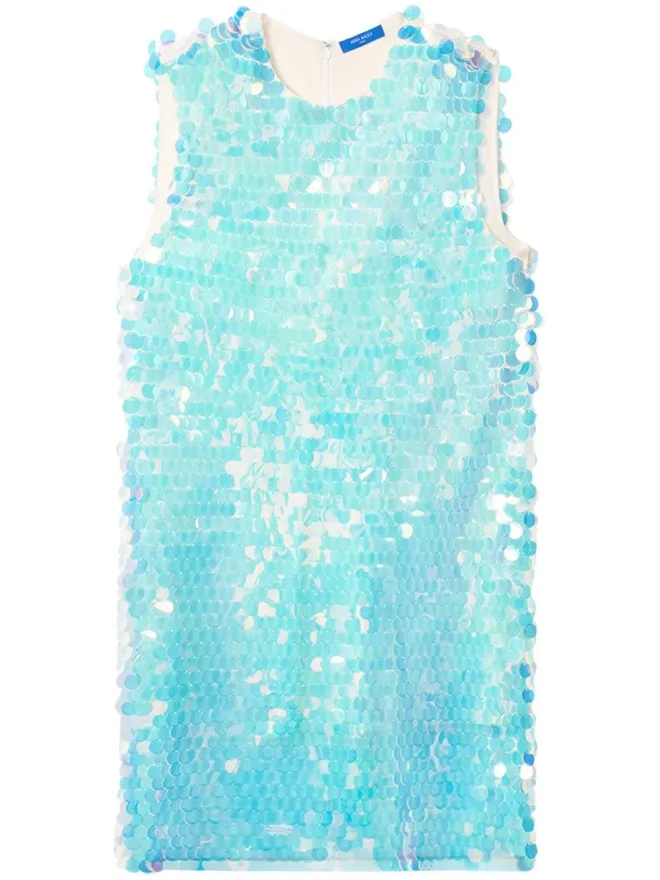 Nina Ricci Nina Ricci スパンコール装飾ドレス ブルーの商品画像