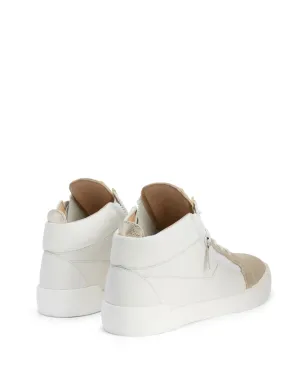 Giuseppe Zanotti ハイトップ レザー ジップアップ スニーカー - White - サムネイル3