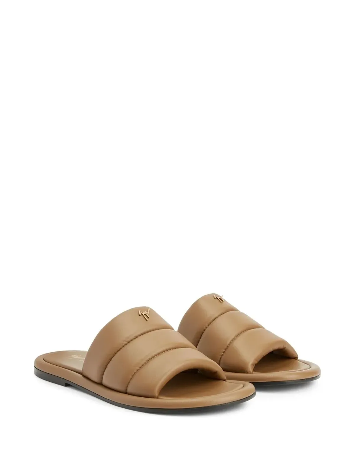 Giuseppe Zanotti ハーマンド・キルテッドレザー・スライド - 画像2