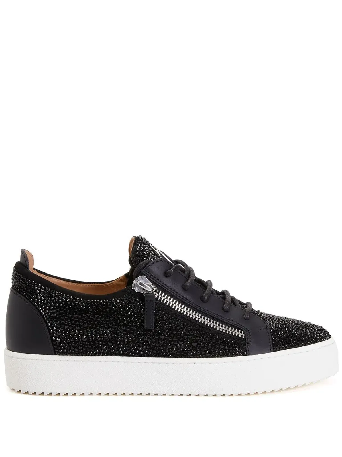 Giuseppe Zanotti フランキー ラインストーン スニーカー - 画像2