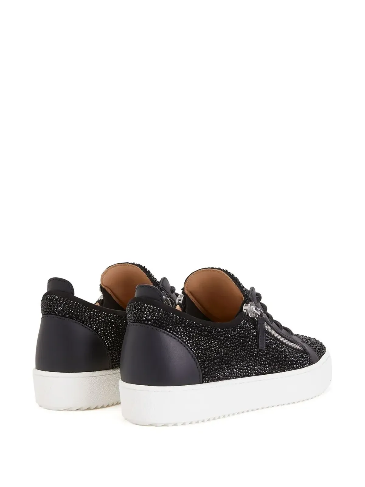 Giuseppe Zanotti フランキー ラインストーン スニーカー - 画像3