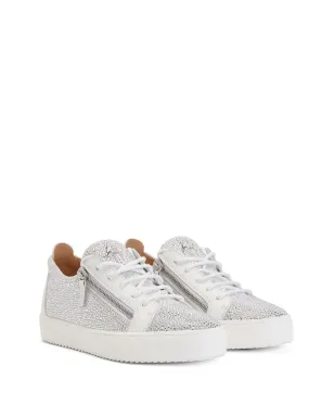Giuseppe Zanotti ラインストーン ロー・トップスニーカー - White - サムネイル2