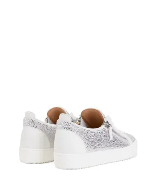 Giuseppe Zanotti ラインストーン ロー・トップスニーカー - White - サムネイル3