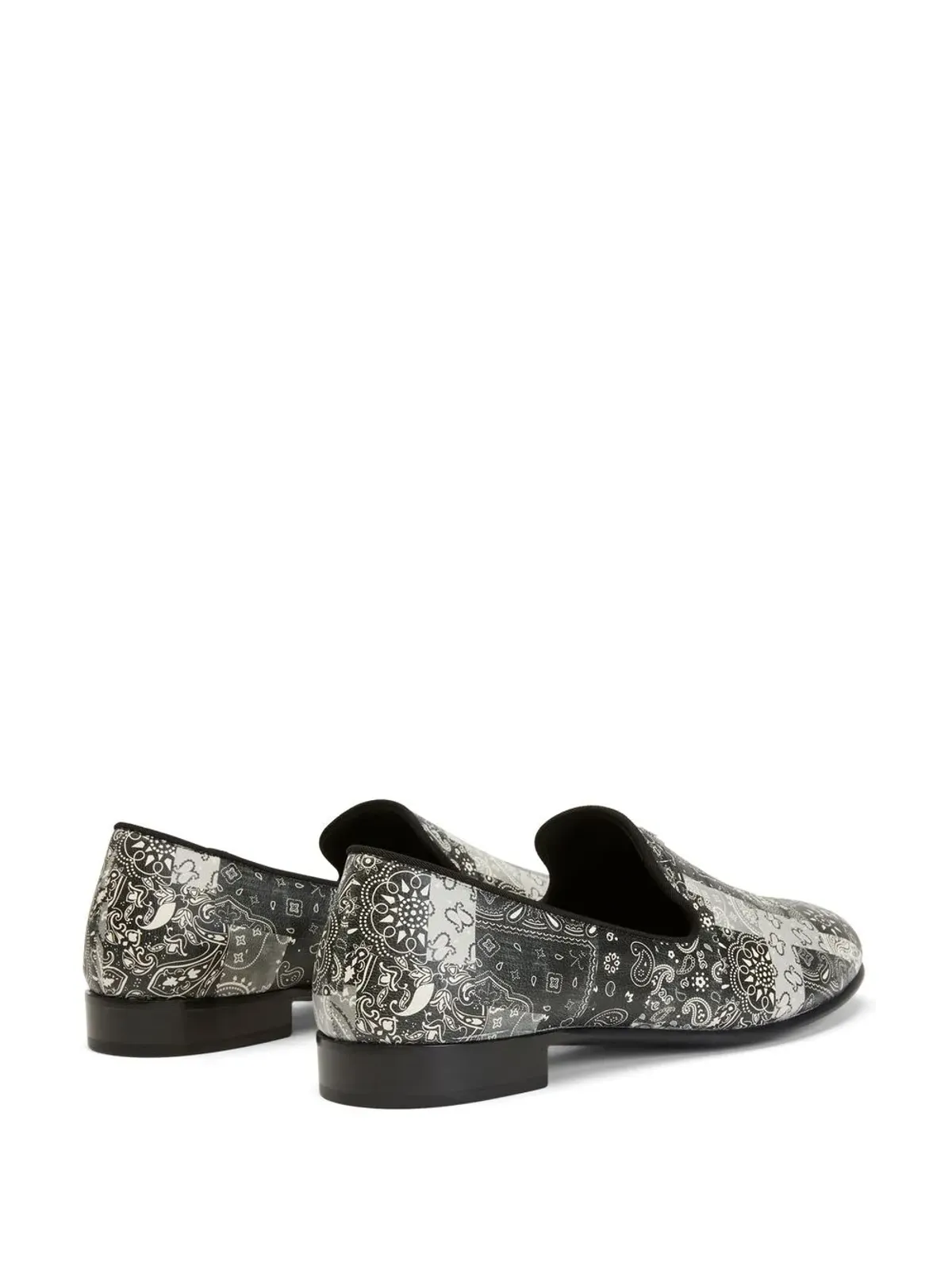 Giuseppe Zanotti ジプシー・ルイス バンダナ柄ローファー - 画像3