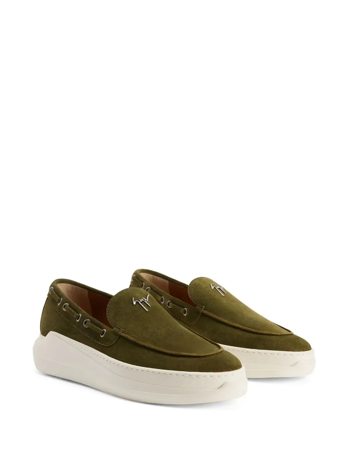 Giuseppe Zanotti Conley スエード ダービーシューズ - 画像2
