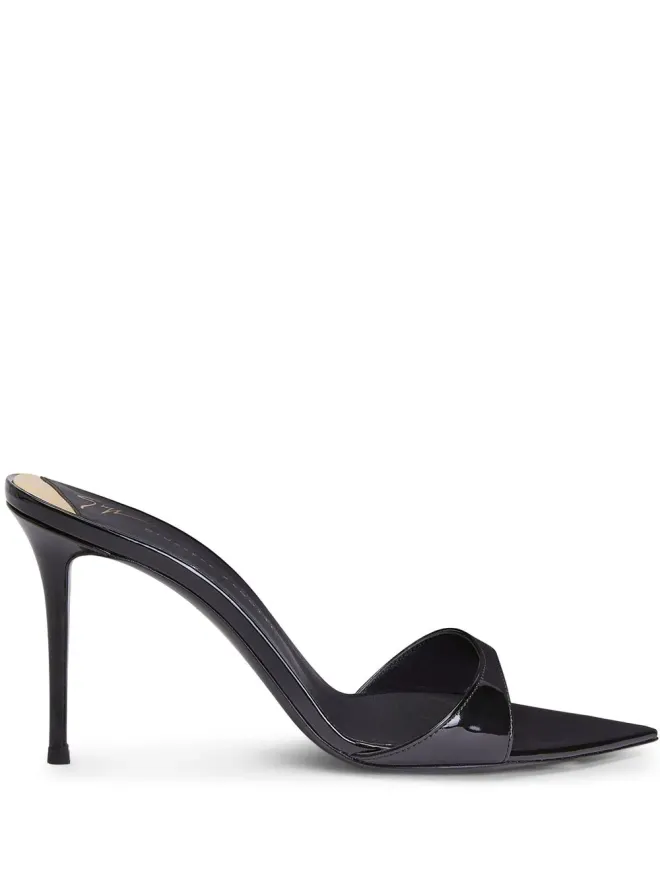 Giuseppe Zanotti Giuseppe Zanotti Intriigo patent sandals - Blackの商品画像