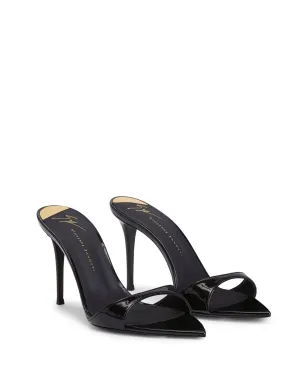 Giuseppe Zanotti Intriigo patent sandals - Black - サムネイル2