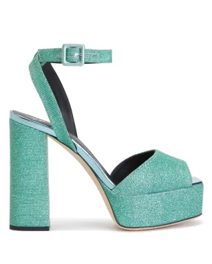 Giuseppe Zanotti グリッター ブロックヒール プラットフォーム サンダル - サムネイル1