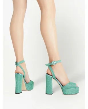 Giuseppe Zanotti グリッター ブロックヒール プラットフォーム サンダル - サムネイル5