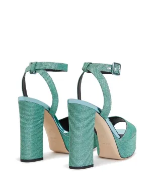 Giuseppe Zanotti グリッター ブロックヒール プラットフォーム サンダル - サムネイル3