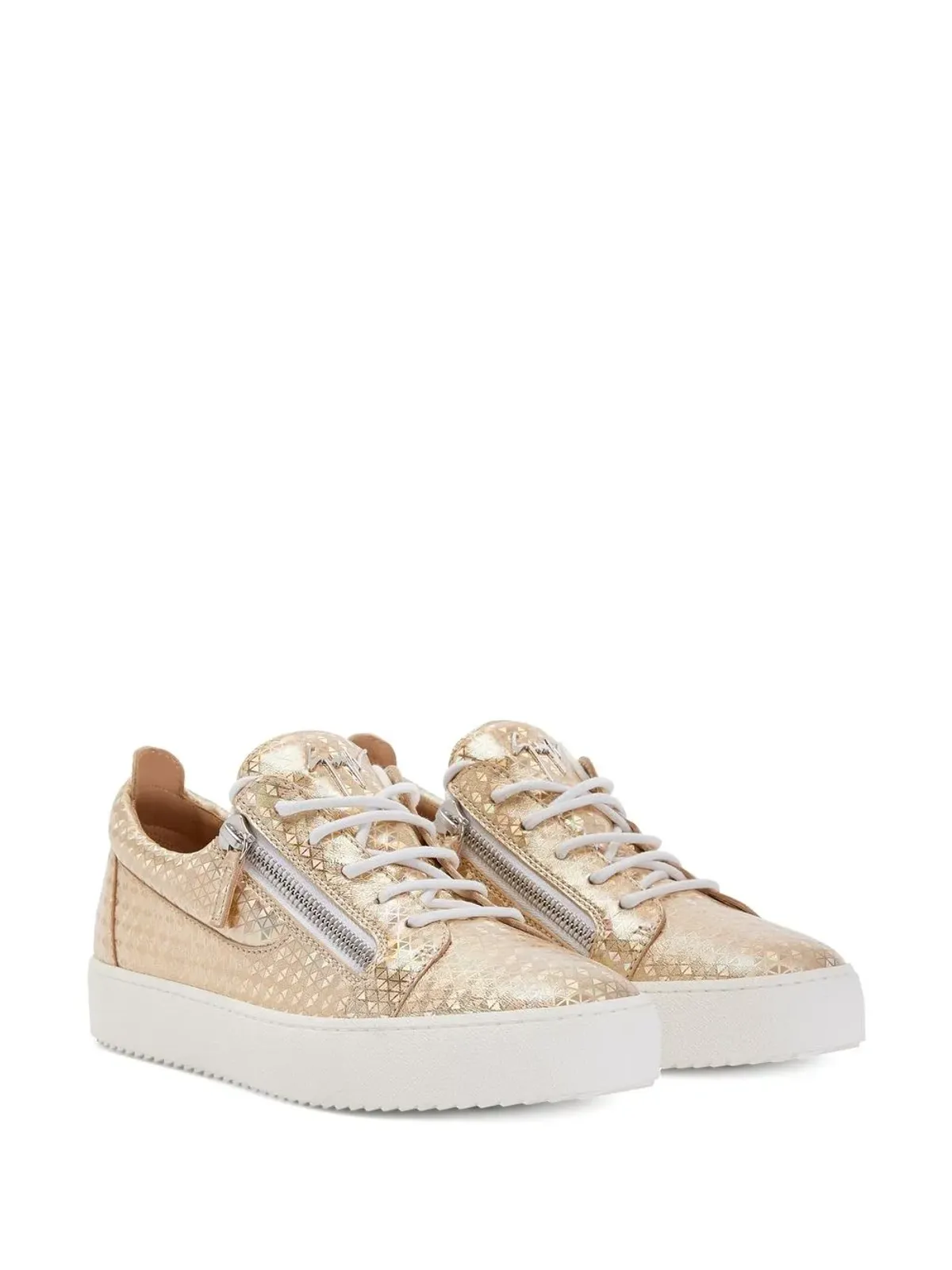 Giuseppe Zanotti フランキー カレイド ダブルジップ ローカットスニーカー - 画像2
