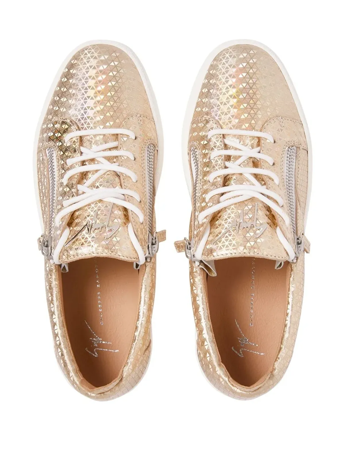 Giuseppe Zanotti フランキー カレイド ダブルジップ ローカットスニーカー - 画像4