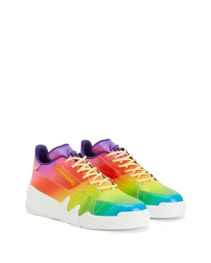 Giuseppe Zanotti 虹色クロコダイル風スニーカー（イエロー） - サムネイル2