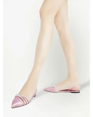 Giuseppe Zanotti Claralie ラインストーン装飾フラットパンプス - ピンク - サムネイル5