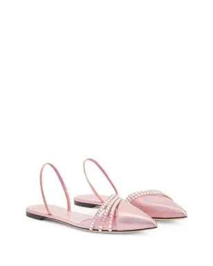 Giuseppe Zanotti Claralie ラインストーン装飾フラットパンプス - ピンク - サムネイル2