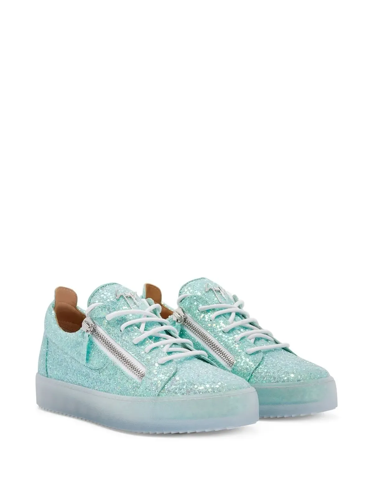 Giuseppe Zanotti ジップディテール グリッター トレーナー - 画像2