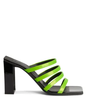 Giuseppe Zanotti 85mmブロックヒールストラップサンダル - グリーン - サムネイル1