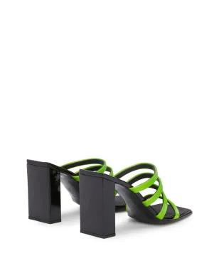Giuseppe Zanotti 85mmブロックヒールストラップサンダル - グリーン - サムネイル3