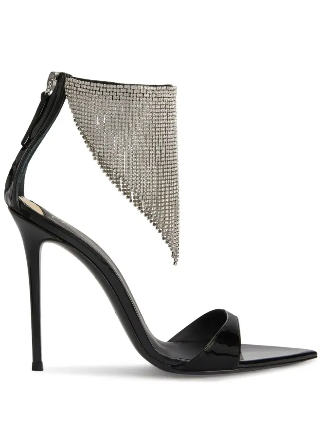 Giuseppe Zanotti Giuseppe Zanotti Intriigo Crystal 105mm サンダル - ブラックの商品画像