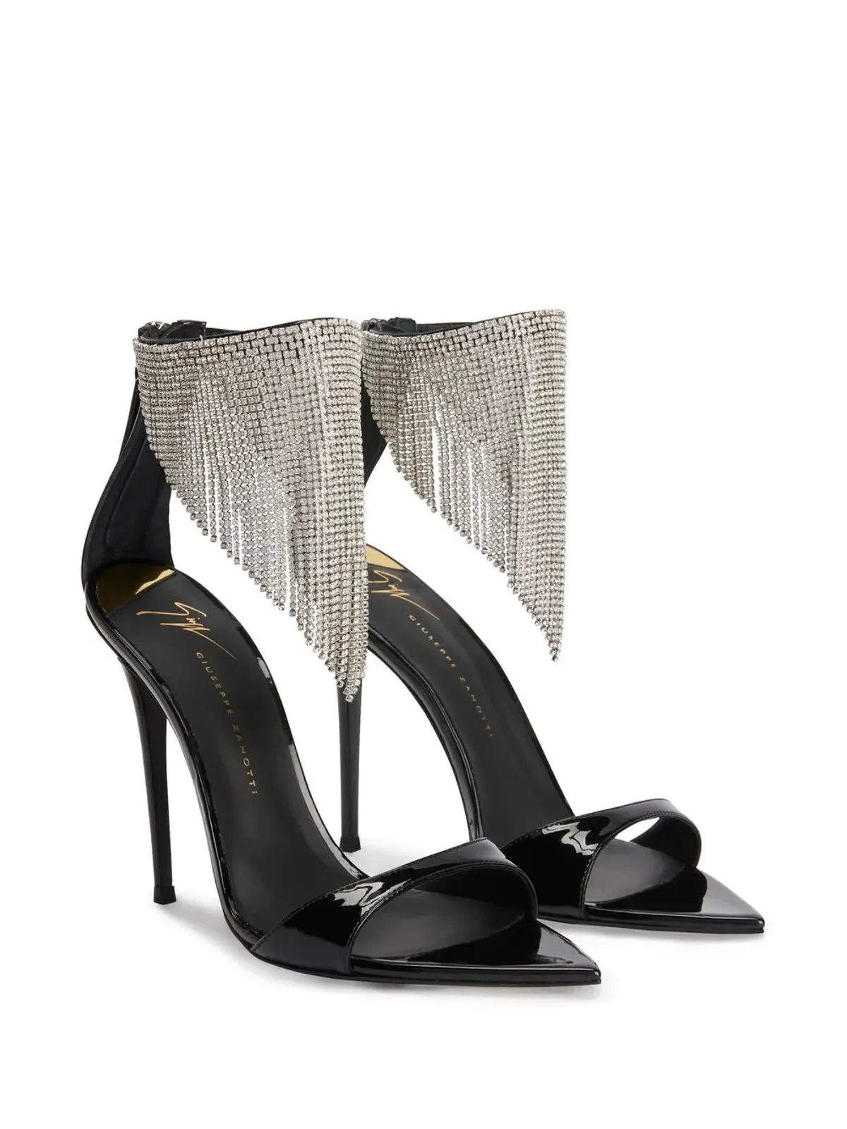 Giuseppe Zanotti Intriigo Crystal 105mm サンダル - ブラック - 画像2