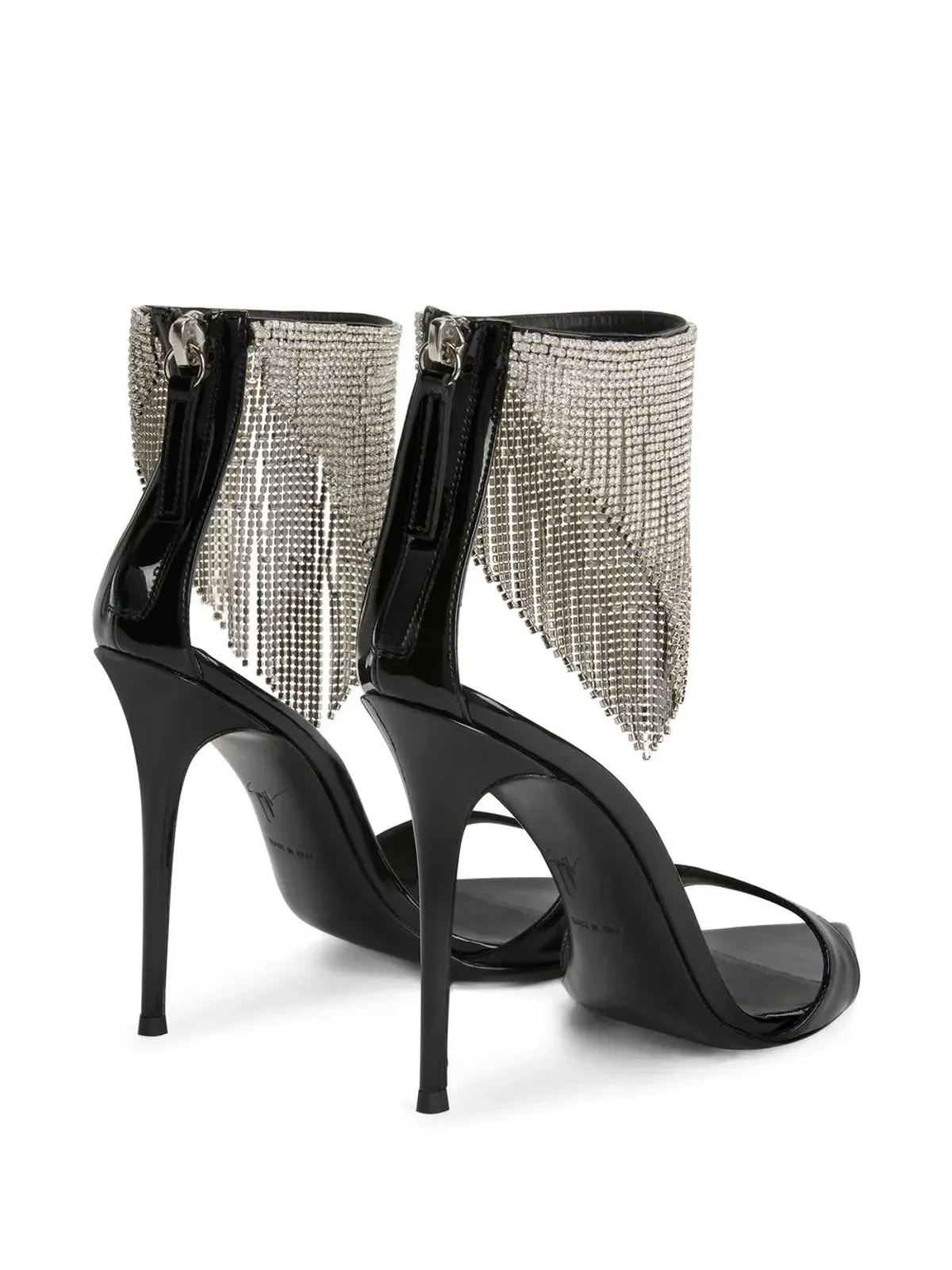 Giuseppe Zanotti Intriigo Crystal 105mm サンダル - ブラック - 画像3