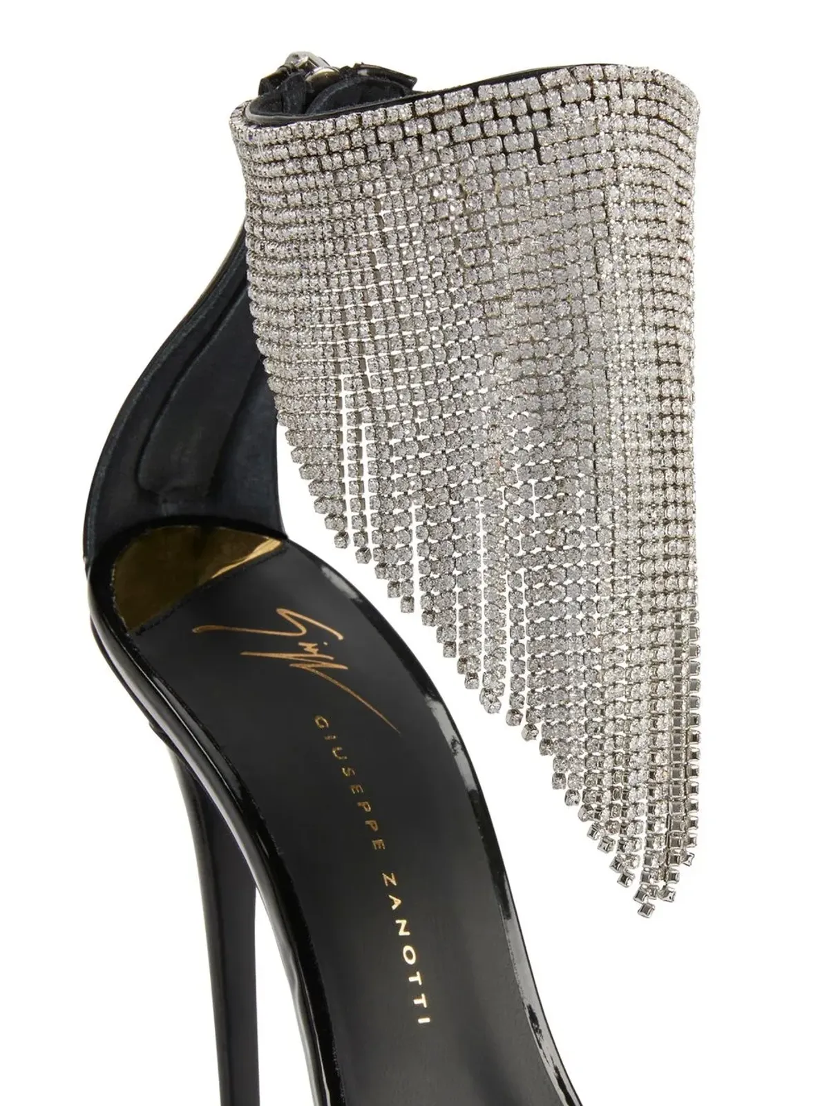 Giuseppe Zanotti Intriigo Crystal 105mm サンダル - ブラック - 画像4