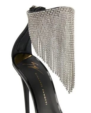 Giuseppe Zanotti Intriigo Crystal 105mm サンダル - ブラック - サムネイル4