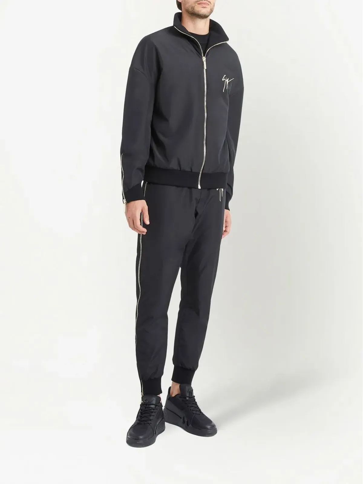 Giuseppe Zanotti ロゴプリント トラックパンツ - ブラック - 画像2