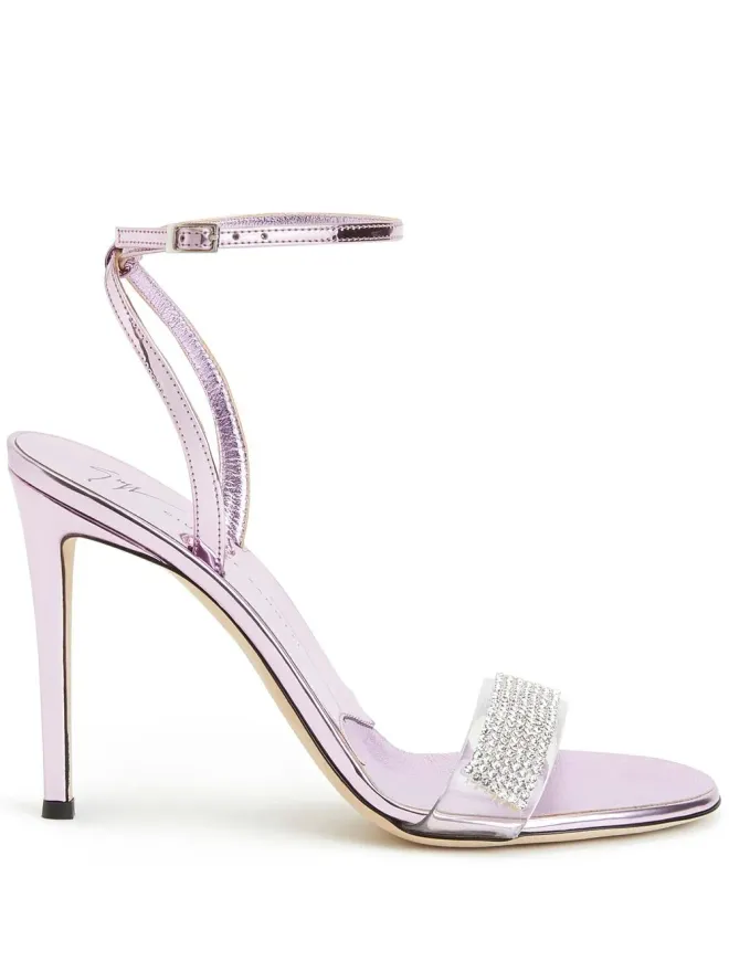 Giuseppe Zanotti Giuseppe Zanotti ジェムディテール ハイヒールサンダル - ピンクの商品画像