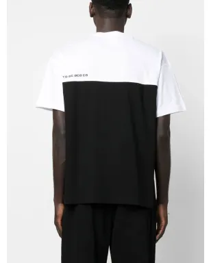 VTMNTS ブラックの番号プリント ツートーンTシャツ - サムネイル5