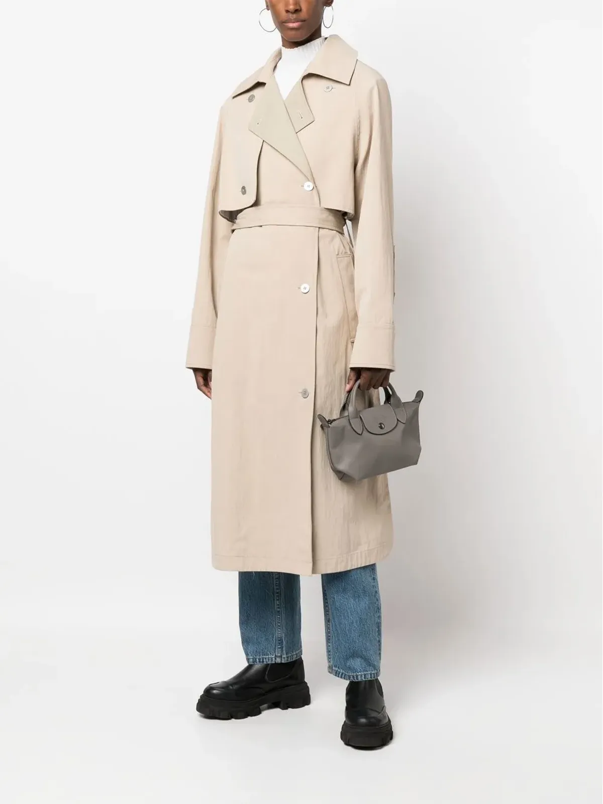Longchamp Le Pliage トップハンドルバッグ - Grey - 画像2