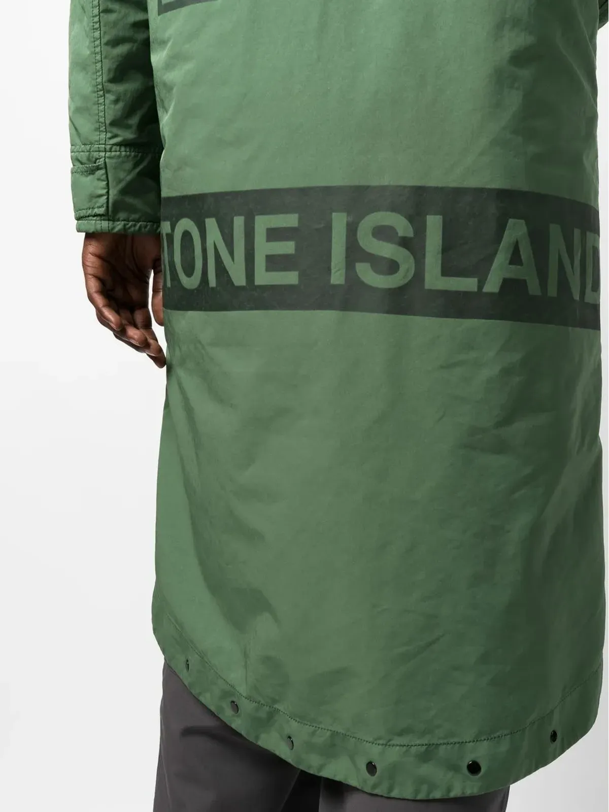Stone Island ロゴプリント レインコート - 画像5